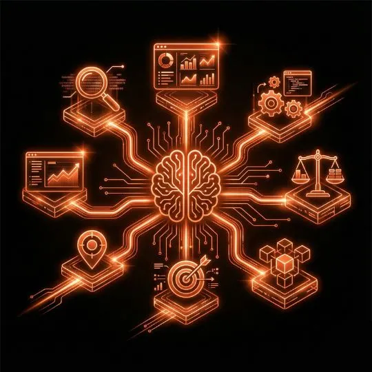 Digital marketers analyzing the performance of a campaign for business growth. In the background, their data-driven strategies are working wonders.