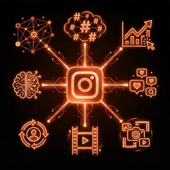 Social media marketing experts for Instagram strategizing Instagram content and ad campaigns for business growth.