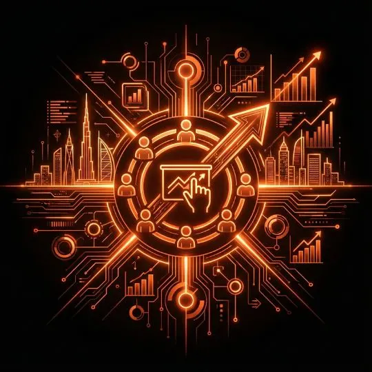 Social media marketing team using SEO inspired tactics for analysing analytics and planning successful campaigns.