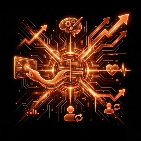 Website usability specialists brainstorming wireframes and prototypes for a client project.